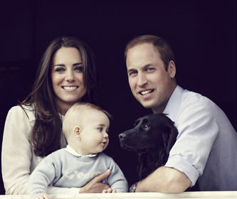 William Kate George and Lupo